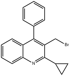 Quinoline, 3-(bromomethyl)-2-cyclopropyl-4-phenyl- Struktur