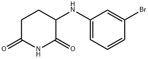 3-((3-溴苯基)氨基)哌啶-2,6-二酮,2828444-42-2,结构式