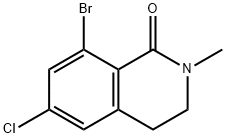 1(2H)-Isoquinolinone, 8-bromo-6-chloro-3,4-dihydro-2-methyl- Struktur