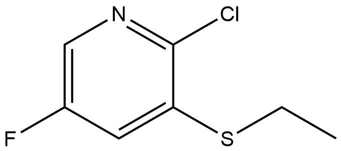 2-Chloro-3-(ethylthio)-5-fluoropyridine Structure