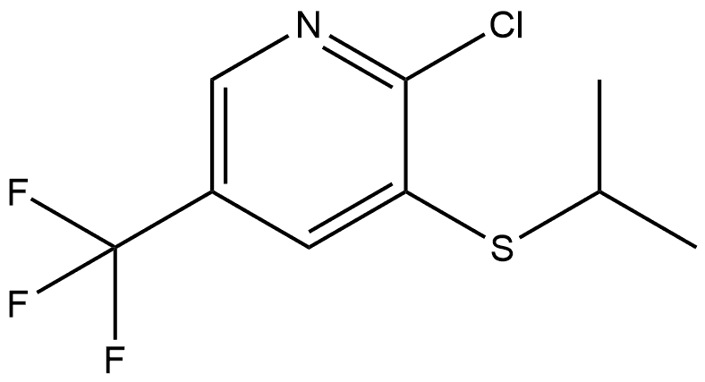 2-Chloro-3-[(1-methylethyl)thio]-5-(trifluoromethyl)pyridine Structure