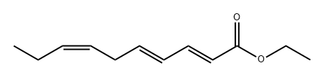 2,4,7-Decatrienoic acid, ethyl ester, (2E,4E,7Z)- Structure