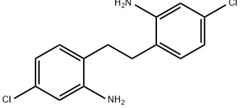 Benzenamine, 2,2'-(1,2-ethanediyl)bis[5-chloro- Struktur