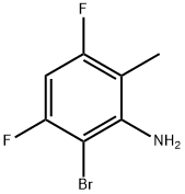 2-溴-3,5-二氟-6-甲基苯胺, 2829351-17-7, 结构式