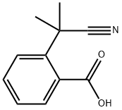 Benzoic acid, 2-(1-cyano-1-methylethyl)- Structure