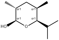 2H-Pyran-2-ol,tetrahydro-3,5-dimethyl-6-(1-methylethyl)-,(2R,3R,5R,6R)-rel-(9CI) Struktur