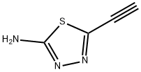5-Ethynyl-1,3,4-thiadiazol-2-amine 化学構造式