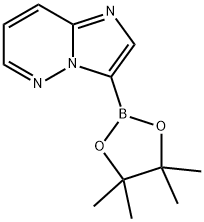 Imidazo[1,2-b]pyridazine, 3-(4,4,5,5-tetramethyl-1,3,2-dioxaborolan-2-yl)- Structure