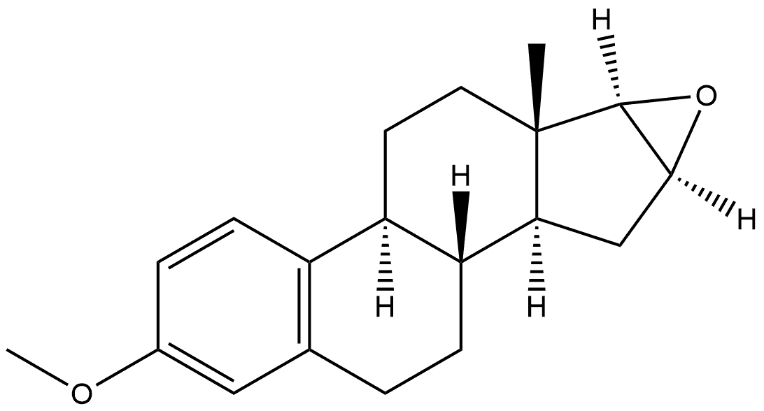 Estra-1,3,5(10)-triene, 16,17-epoxy-3-methoxy-, (16α,17α)- Struktur