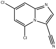 5,7-二氯咪唑并[1,2-A]吡啶-3-腈 结构式