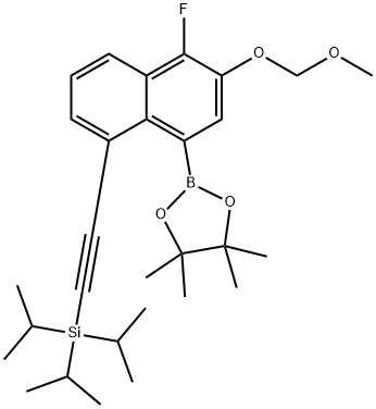 2833733-83-6 (5-氟-6-(甲氧基甲氧基)-8-(4,4,5,5-四甲基-1,3,2-二氧杂硼-2-基)萘-1-基)乙炔基)三异丙基硅烷