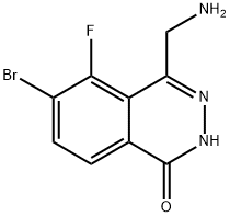 4-(Aminomethyl)-6-bromo-5-fluorophthalazin-1(2H)-one Structure