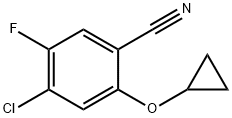 Benzonitrile, 4-chloro-2-(cyclopropyloxy)-5-fluoro-|4-氯-2-(环丙氧基)-5-氟苯腈