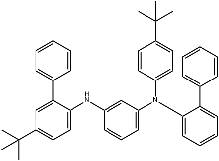 1,3-Benzenediamine, N1-[1,1'-biphenyl]-2-yl-N3-[5-(1,1-dimethylethyl)[1,1'-biphenyl]-2-yl]-N1-[4-(1,1-dimethylethyl)phenyl]- Structure