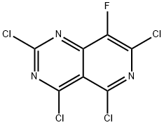 2,4,5,7-四氯-8-氟吡啶并[4,3-D]嘧啶, 2836341-76-3, 结构式