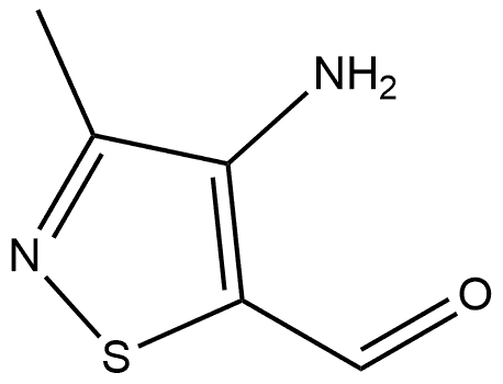 4-amino-3-methylisothiazole-5-carbaldehyde 结构式
