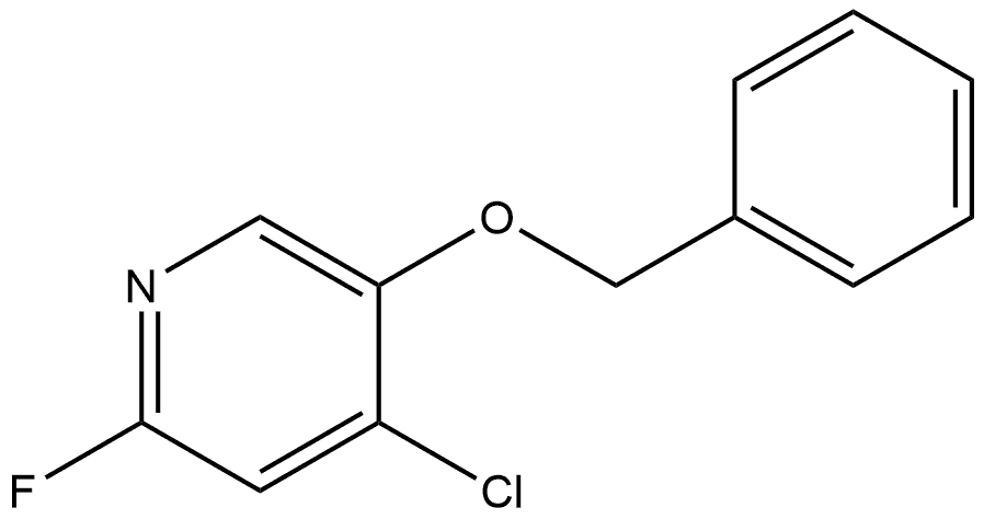 4-Chloro-2-fluoro-5-(phenylmethoxy)pyridine Structure