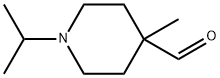 4-Piperidinecarboxaldehyde, 4-methyl-1-(1-methylethyl)- 化学構造式