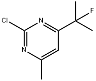 Pyrimidine, 2-chloro-4-(1-fluoro-1-methylethyl)-6-methyl- 化学構造式