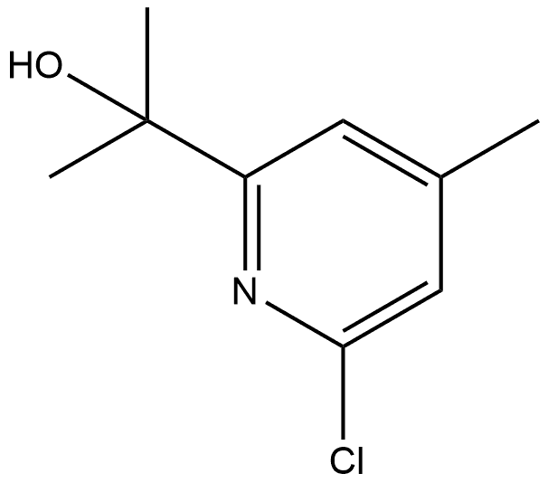 2-Pyridinemethanol, 6-chloro-α,α,4-trimethyl- 化学構造式