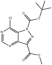1H-Pyrazolo[4,3-d]pyrimidine-1,3-dicarboxylic acid, 7-chloro-, 1-(1,1-dimethylethyl) 3-methyl ester|1-(1,1-二甲基乙基)3-甲基7-氯-1H-吡唑并[4,3-D]嘧啶-1,3-二羧酸盐