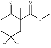 Cyclohexanecarboxylic acid, 5,5-difluoro-1-methyl-2-oxo-, methyl ester|5,5-二氟-1-甲基-2-氧代环己烷-1-羧酸甲酯