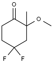 2-乙基-4,4-二氟-2-羟基环己烷-1-酮,2839564-85-9,结构式