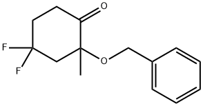 2-(苯氧基)-4,4-二氟-2-甲基环己烷-1-酮 结构式