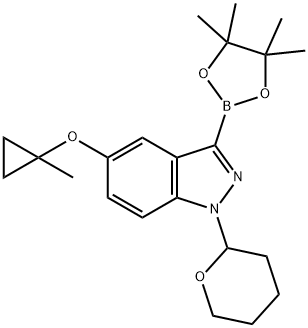 2839672-83-0 5-(1-甲基环丙氧基)-1-(四氢2H-吡喃-2-基)-3-(4,4,5,5-四甲基-1,3,2-二氧硼杂环戊烷-2-基)-1H-吲唑