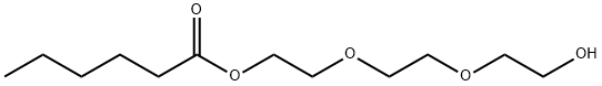 Hexanoic acid 2-[2-(2-hydroxyethoxy)ethoxy]ethyl ester Struktur