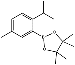 2-(2-异丙基-5-甲基苯基)-4,4,5,5-四甲基-1,3,2-二氧杂硼烷,2839742-52-6,结构式