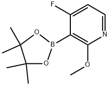 Pyridine, 4-fluoro-2-methoxy-3-(4,4,5,5-tetramethyl-1,3,2-dioxaborolan-2-yl)-|4-氟-2-甲氧基-3-(4,4,5,5-四甲基-1,3,2-二氧杂硼烷-2-基)吡啶