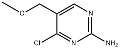 2-Pyrimidinamine, 4-chloro-5-(methoxymethyl)- Struktur