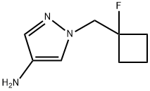 1-(1-氟环丁基)甲基)-1H-吡唑-4-胺,2839891-88-0,结构式