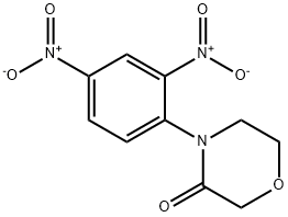 4-(2,4-Dinitrophenyl)-3-morpholinone Struktur