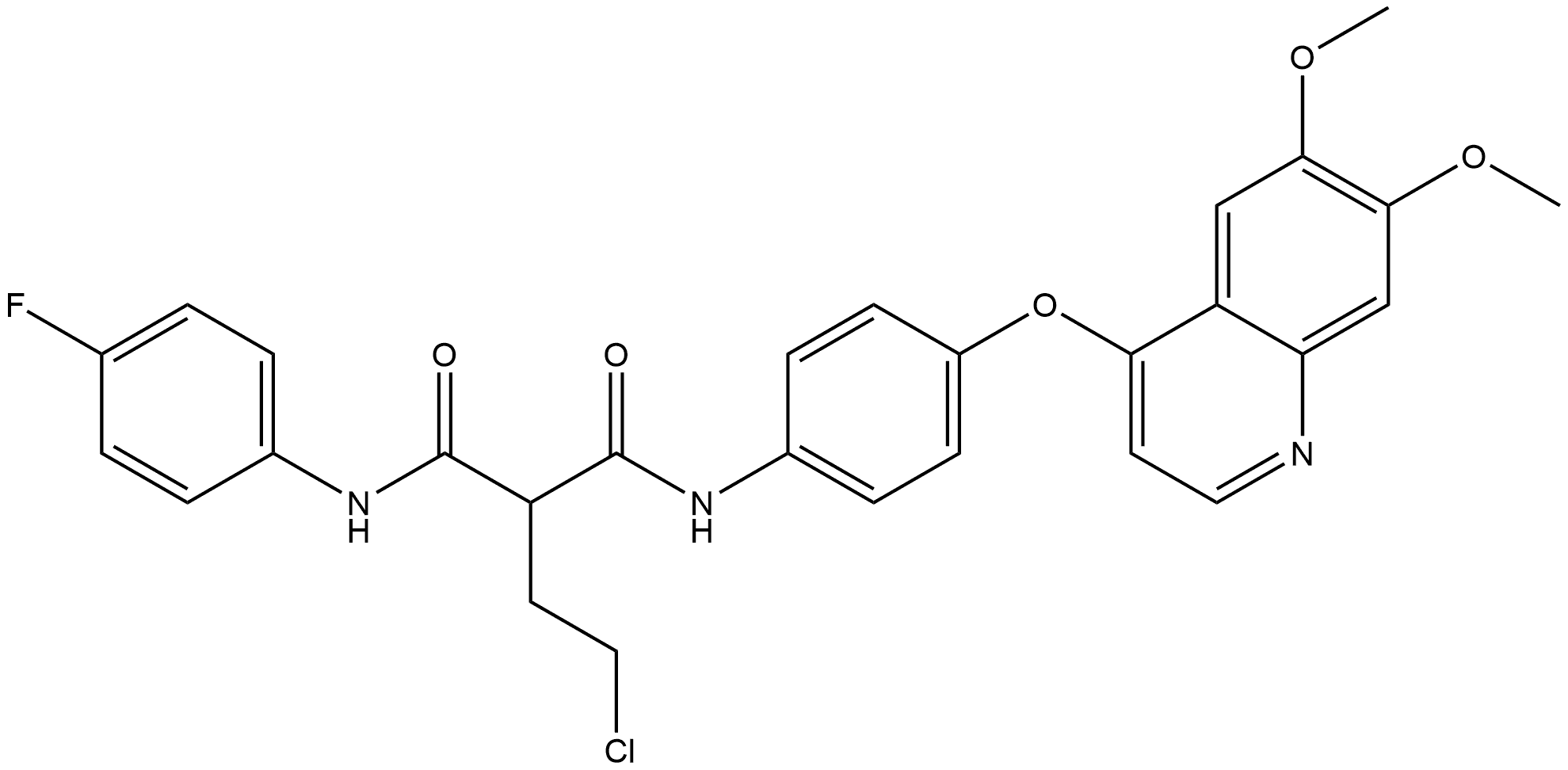 Cabozantinib impurity 26 Struktur