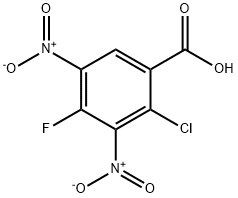 Benzoic acid, 2-chloro-4-fluoro-3,5-dinitro- Structure