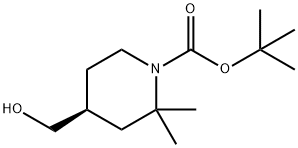 (S)-4-(羟甲基)-2,2-二甲基哌啶-1-羧酸叔丁酯, 2841422-06-6, 结构式