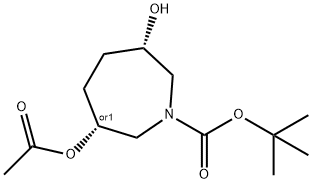 2841449-93-0 rel-1,1-Dimethylethyl (3R,6S)-3-(acetyloxy)hexahydro-6-hydroxy-1H-azepine-1-carboxylate