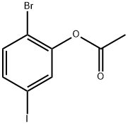 Phenol, 2-bromo-5-iodo-, 1-acetate Struktur