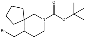 7-Azaspiro[4.5]decane-7-carboxylic acid, 10-(bromomethyl)-, 1,1-dimethylethyl ester Struktur
