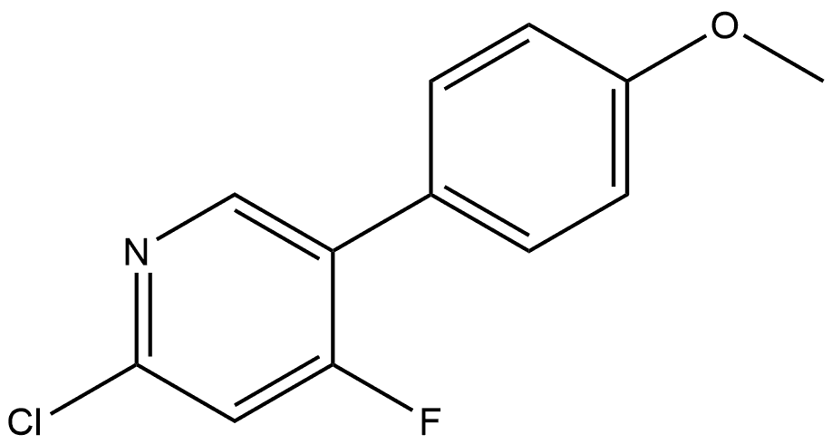 2-Chloro-4-fluoro-5-(4-methoxyphenyl)pyridine|