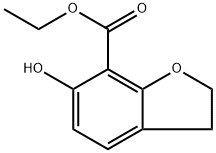7-Benzofurancarboxylic acid, 2,3-dihydro-6-hydroxy-, ethyl ester Struktur
