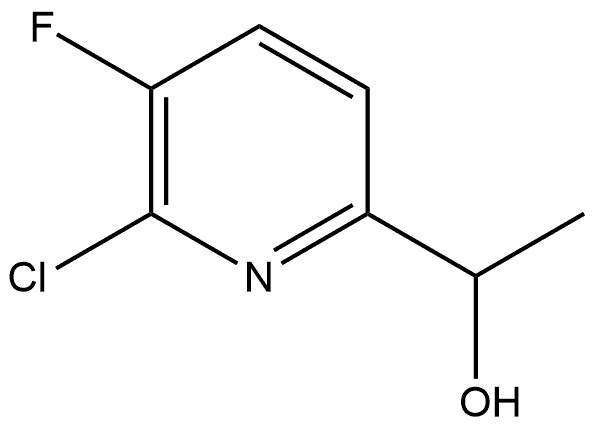 2-Pyridinemethanol, 6-chloro-5-fluoro-α-methyl- Struktur