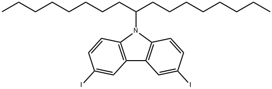 9H-Carbazole, 3,6-diiodo-9-(1-octylnonyl)-|9-(十七烷-9-基)-3,6-二碘-9H-咔唑