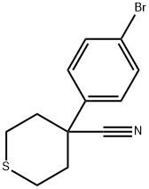 2H-Thiopyran-4-carbonitrile, 4-(4-bromophenyl)tetrahydro- Structure