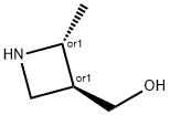 3-Azetidinemethanol, 2-methyl-, (2R,3S)-rel- Struktur