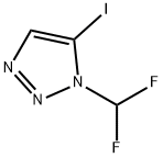 1H-1,2,3-Triazole, 1-(difluoromethyl)-5-iodo- Struktur