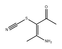 Thiocyanic acid, (1E)-1-acetyl-2-amino-1-propen-1-yl ester|