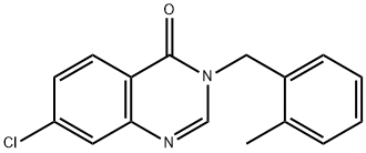 4(3H)-Quinazolinone, 7-chloro-3-[(2-methylphenyl)methyl]- 结构式